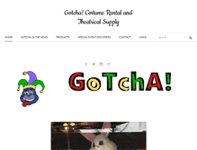 Tablet Screenshot of gotchacostumes.com